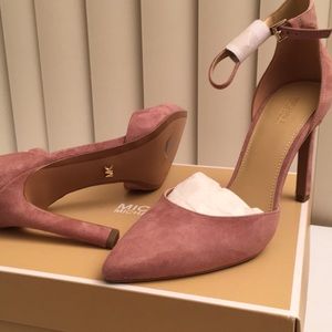 NWT MICHAEL Michael Kors Dusty Rose Suede Pumps